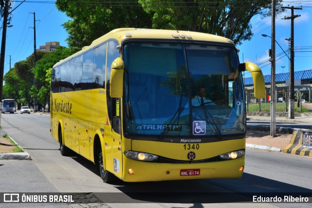 Viação Nordeste 1340 na cidade de Natal, Rio Grande do Norte, Brasil, por Eduardo Ribeiro. ID da foto: 9062988.