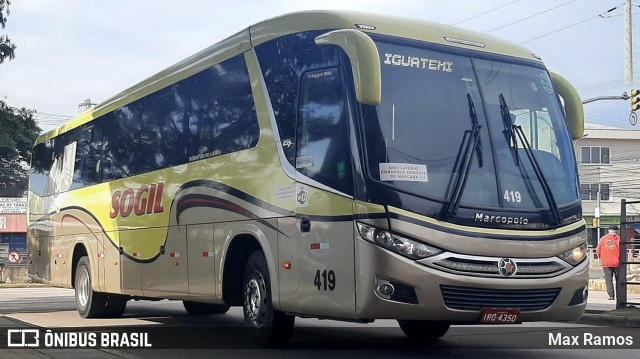 SOGIL - Sociedade de Ônibus Gigante Ltda. 419 na cidade de Porto Alegre, Rio Grande do Sul, Brasil, por Max Ramos. ID da foto: 9064407.