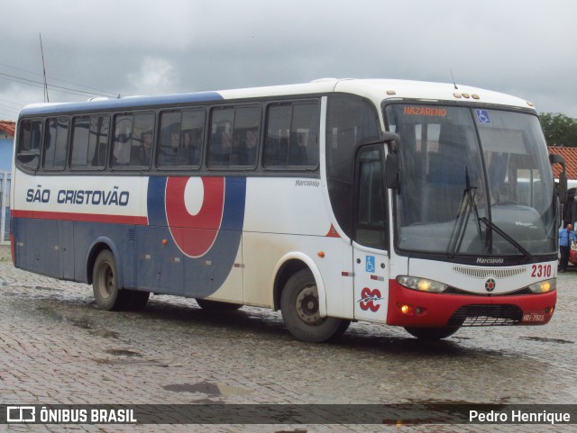 Viação São Cristóvão 2310 na cidade de Lavras, Minas Gerais, Brasil, por Pedro Henrique. Número da foto: #9064909.