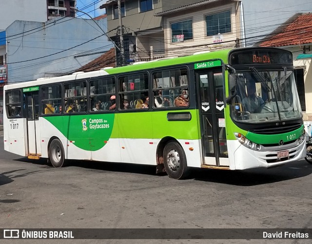 Viação Jacarandá de Campos 1 017 na cidade de Campos dos Goytacazes, Rio de Janeiro, Brasil, por David Freitas. ID da foto: 9062929.