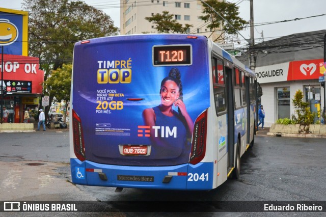 Transporte Urbano São Miguel 2041 na cidade de Uberlândia, Minas Gerais, Brasil, por Eduardo Ribeiro. Número da foto: #9063044.
