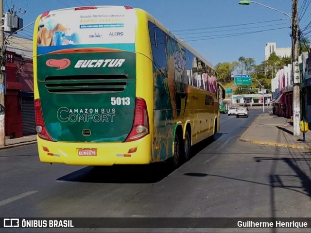 Eucatur - Empresa União Cascavel de Transportes e Turismo 5013 na cidade de Cuiabá, Mato Grosso, Brasil, por Guilherme Henrique. ID da foto: 9062742.