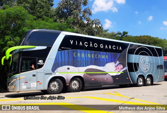 Viação Garcia 8624 na cidade de São Paulo, São Paulo, Brasil, por Matheus dos Anjos Silva. Número da foto: #9132040.