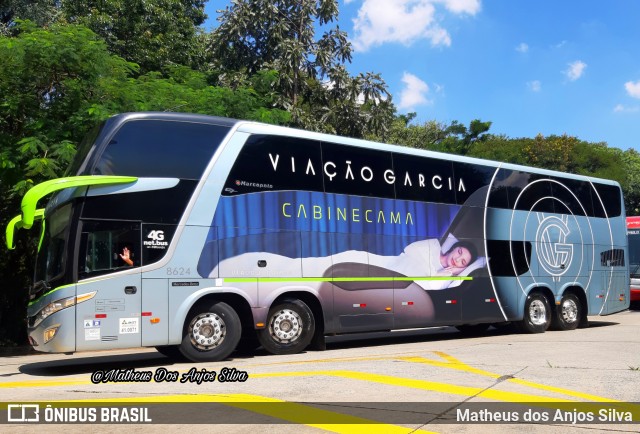 Viação Garcia 8624 na cidade de São Paulo, São Paulo, Brasil, por Matheus dos Anjos Silva. ID da foto: 9132040.