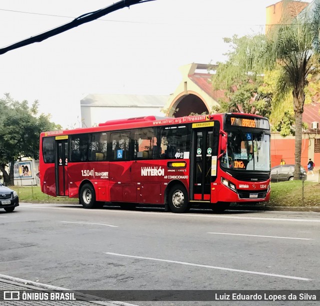 Viação Araçatuba 1.5.041 na cidade de Niterói, Rio de Janeiro, Brasil, por Luiz Eduardo Lopes da Silva. Número da foto: #9134291.