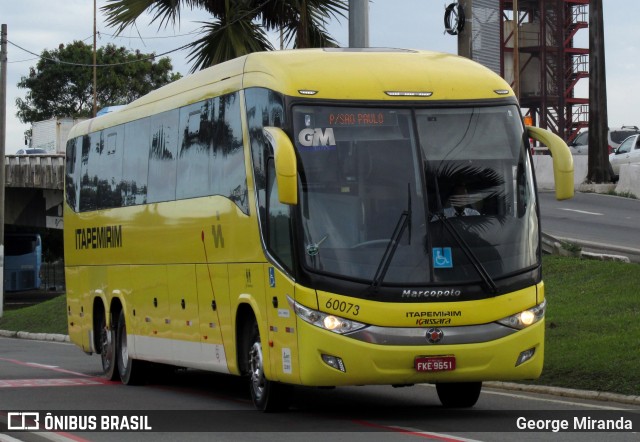 Viação Itapemirim 60073 na cidade de Vitória, Espírito Santo, Brasil, por George Miranda. ID da foto: 9132253.