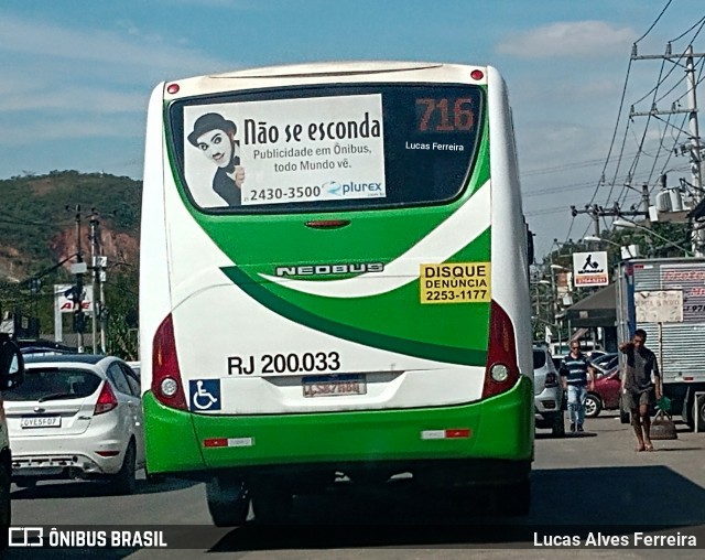 Viação São José RJ 200.033 na cidade de Nova Iguaçu, Rio de Janeiro, Brasil, por Lucas Alves Ferreira. Número da foto: #9133639.