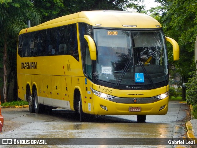 Viação Itapemirim 60093 na cidade de São Paulo, São Paulo, Brasil, por Gabriel Leal. Número da foto: #9131796.