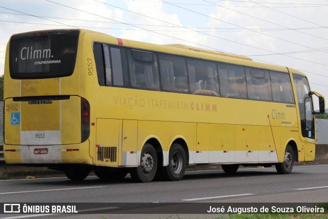 Viação Itapemirim 9553 na cidade de Roseira, São Paulo, Brasil, por José Augusto de Souza Oliveira. ID da foto: 9133019.