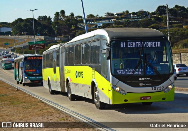 Milênio Transportes 10732 na cidade de Belo Horizonte, Minas Gerais, Brasil, por Gabriel Henrique. ID da foto: 9159067.