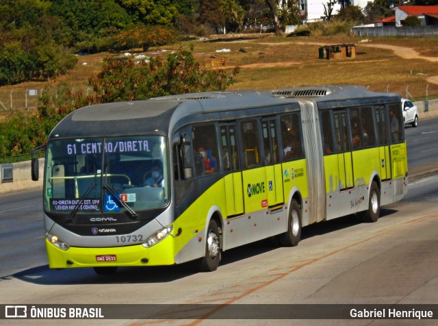 Milênio Transportes 10732 na cidade de Belo Horizonte, Minas Gerais, Brasil, por Gabriel Henrique. ID da foto: 9159026.