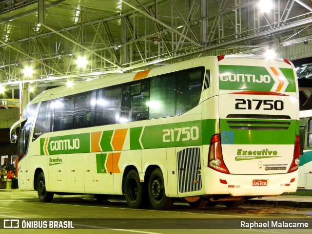 Empresa Gontijo de Transportes 21750 na cidade de São José do Rio Preto, São Paulo, Brasil, por Raphael Malacarne. ID da foto: 9160880.