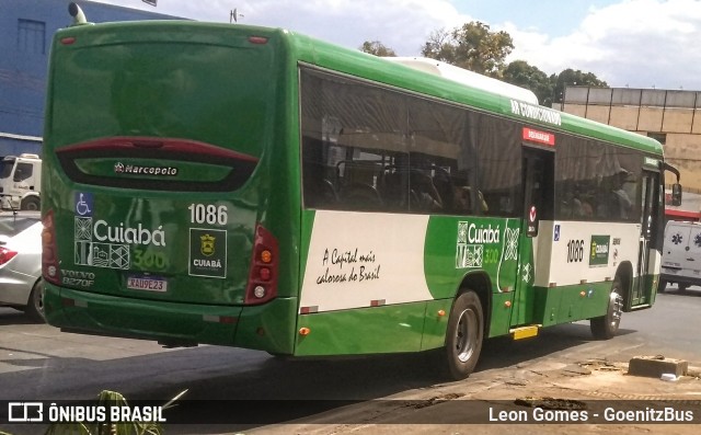Viação Paraense Cuiabá Transportes 1086 na cidade de Cuiabá, Mato Grosso, Brasil, por Leon Gomes. Número da foto: #9162172.