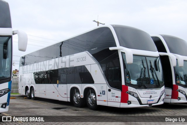 Auto Viação Catarinense 321303 na cidade de Florianópolis, Santa Catarina, Brasil, por Diego Lip. Número da foto: #9163693.