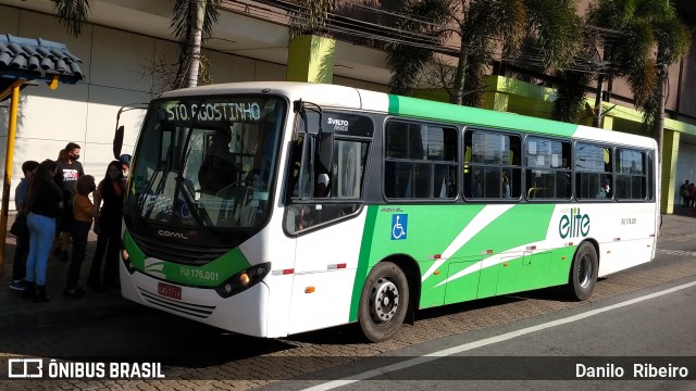 Viação Elite RJ 176.001 na cidade de Volta Redonda, Rio de Janeiro, Brasil, por Danilo  Ribeiro. Número da foto: #9162118.
