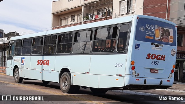 SOGIL - Sociedade de Ônibus Gigante Ltda. 5157 na cidade de Porto Alegre, Rio Grande do Sul, Brasil, por Max Ramos. Número da foto: #9162351.