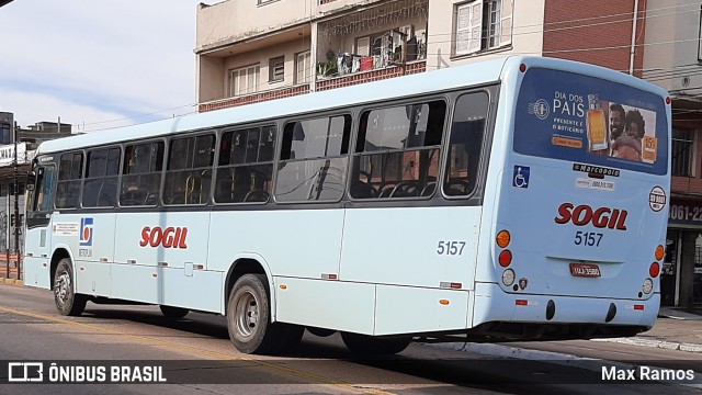 SOGIL - Sociedade de Ônibus Gigante Ltda. 5157 na cidade de Porto Alegre, Rio Grande do Sul, Brasil, por Max Ramos. ID da foto: 9162351.