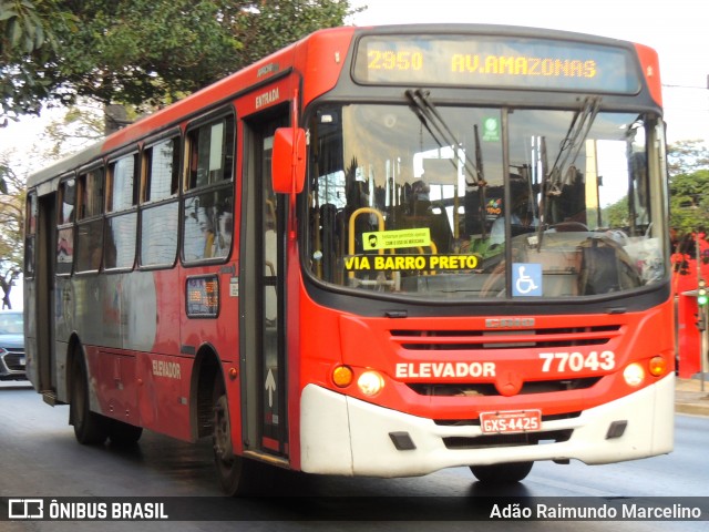 Eldorado Transportes 77043 na cidade de Belo Horizonte, Minas Gerais, Brasil, por Adão Raimundo Marcelino. ID da foto: 9164261.