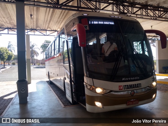 Expresso Itamarati 6390 na cidade de Estrela d`Oeste, São Paulo, Brasil, por João Vitor Pereira. ID da foto: 9162310.