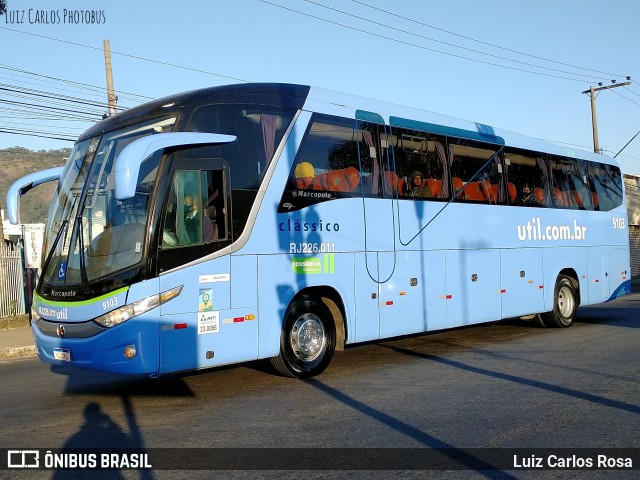 UTIL - União Transporte Interestadual de Luxo 9103 na cidade de Juiz de Fora, Minas Gerais, Brasil, por Luiz Carlos Rosa. Número da foto: #9164405.