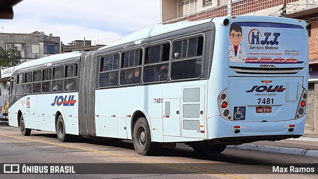 SOUL - Sociedade de Ônibus União Ltda. 7481 na cidade de Porto Alegre, Rio Grande do Sul, Brasil, por Max Ramos. Número da foto: #9162346.