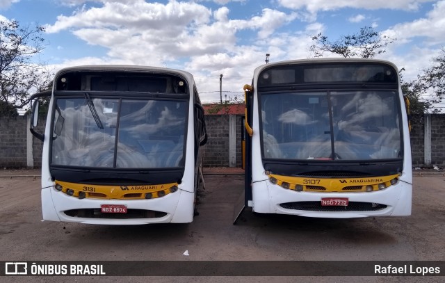 Viação Araguarina 3131 na cidade de Goiás, Brasil, por Rafael Lopes. ID da foto: 9164752.