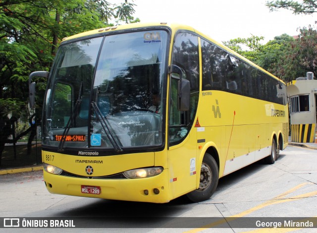 Viação Itapemirim 8817 na cidade de São Paulo, São Paulo, Brasil, por George Miranda. Número da foto: #9165440.