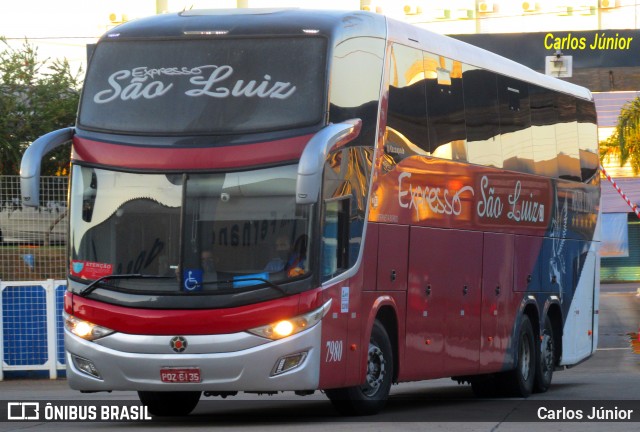 Expresso São Luiz 7980 na cidade de Goiânia, Goiás, Brasil, por Carlos Júnior. Número da foto: #9164610.