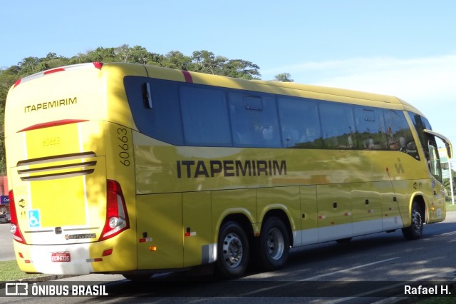 Viação Itapemirim 60663 na cidade de Barra do Piraí, Rio de Janeiro, Brasil, por Rafael H.. Número da foto: #9165935.