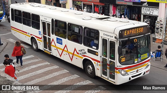 SOPAL - Sociedade de Ônibus Porto-Alegrense Ltda. 6601 na cidade de Porto Alegre, Rio Grande do Sul, Brasil, por Max Ramos. Número da foto: #9165941.