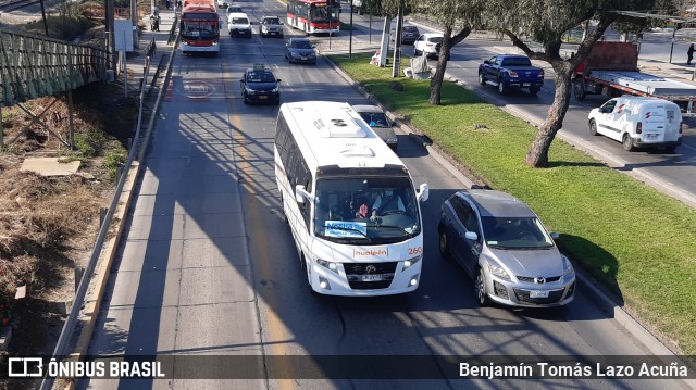Buses Hualpén 260 na cidade de Maipú, Santiago, Metropolitana de Santiago, Chile, por Benjamín Tomás Lazo Acuña. Número da foto: #9165448.