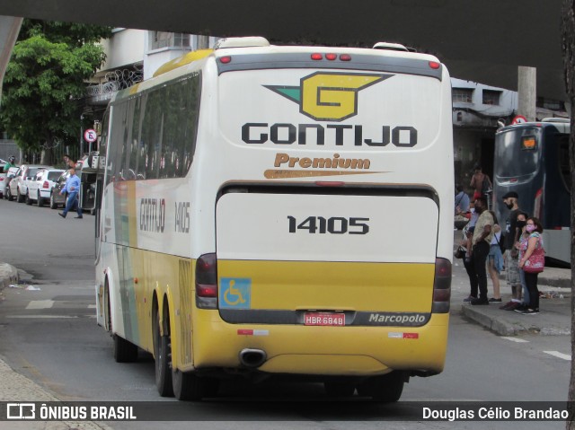 Empresa Gontijo de Transportes 14105 na cidade de Belo Horizonte, Minas Gerais, Brasil, por Douglas Célio Brandao. ID da foto: 9165204.