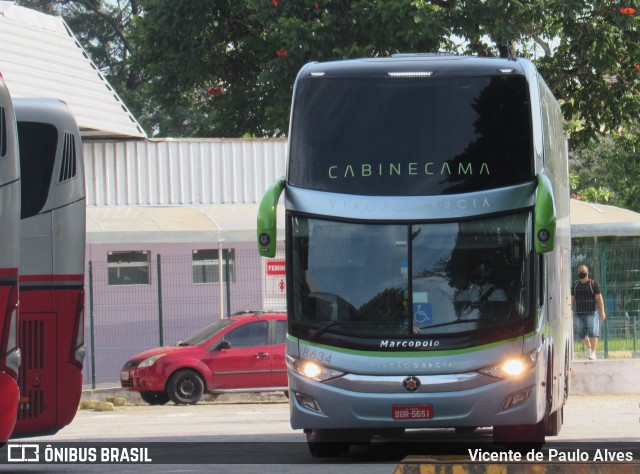 Viação Garcia 8634 na cidade de São José dos Campos, São Paulo, Brasil, por Vicente de Paulo Alves. ID da foto: 9165959.