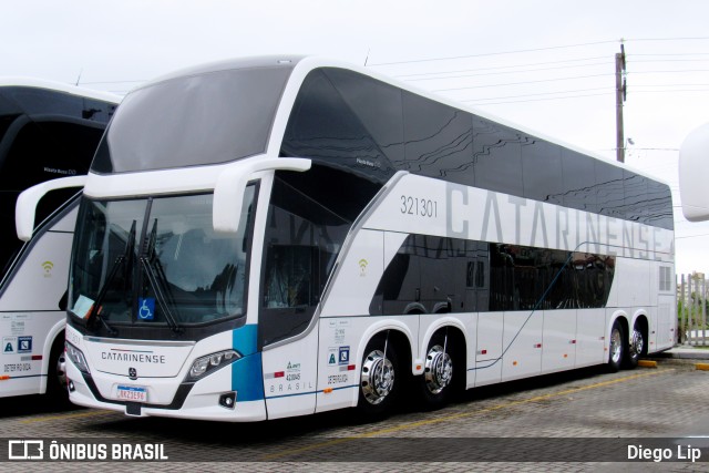 Auto Viação Catarinense 321301 na cidade de Florianópolis, Santa Catarina, Brasil, por Diego Lip. Número da foto: #9164616.