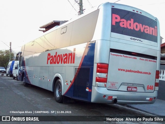 Transporte Padovani 646 na cidade de Campinas, São Paulo, Brasil, por Henrique Alves de Paula Silva. ID da foto: 9168677.