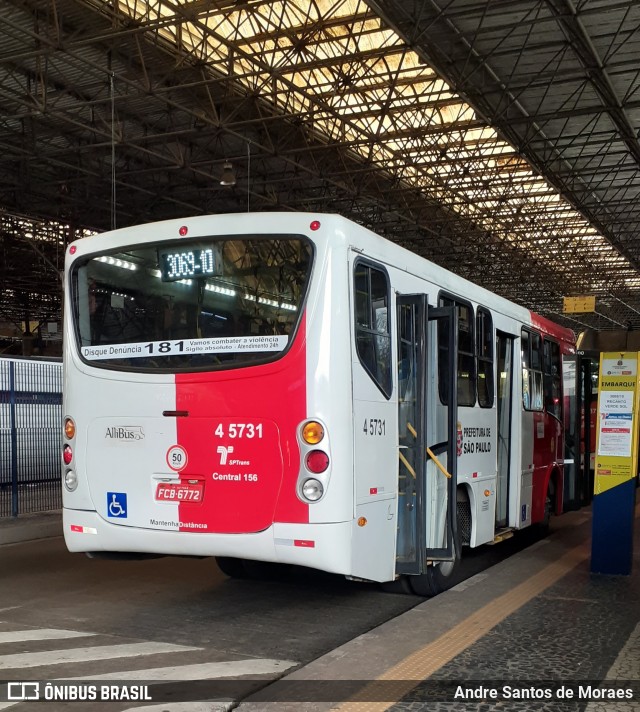 Allibus Transportes 4 5731 na cidade de São Paulo, São Paulo, Brasil, por Andre Santos de Moraes. Número da foto: #9169041.