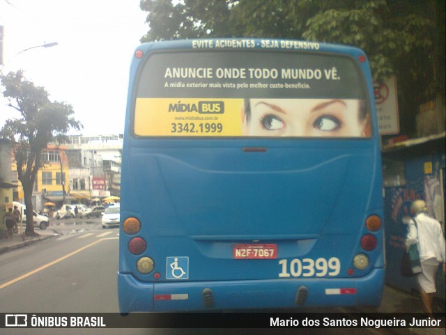 Concessionária Salvador Norte - CSN Transportes 10399 na cidade de Salvador, Bahia, Brasil, por Mario dos Santos Nogueira Junior. Número da foto: #9169702.