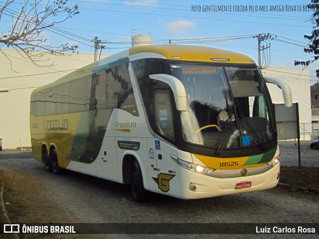 Empresa Gontijo de Transportes 18525 na cidade de Juiz de Fora, Minas Gerais, Brasil, por Luiz Carlos Rosa. Número da foto: #9169882.