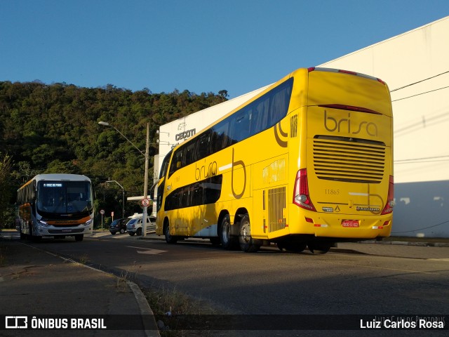 Brisa Ônibus 11865 na cidade de Juiz de Fora, Minas Gerais, Brasil, por Luiz Carlos Rosa. Número da foto: #9168490.
