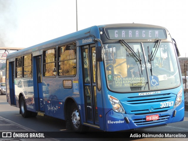 Viação Zurick 30787 na cidade de Belo Horizonte, Minas Gerais, Brasil, por Adão Raimundo Marcelino. ID da foto: 9170113.