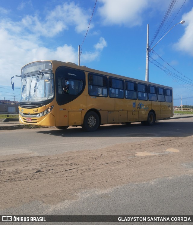 AVP - Auto Viação Paraíso 5363 na cidade de Aracaju, Sergipe, Brasil, por Gladyston Santana Correia. Número da foto: #9169285.