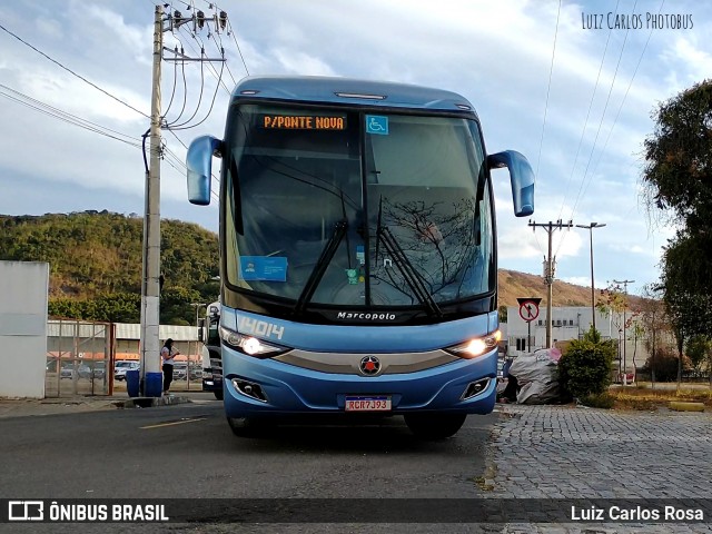 Viação Águia Branca 14014 na cidade de Juiz de Fora, Minas Gerais, Brasil, por Luiz Carlos Rosa. ID da foto: 9170122.