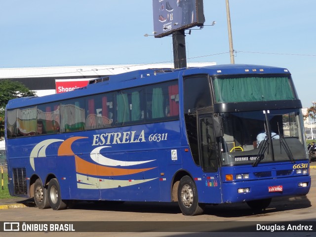 Viação Estrela 66311 na cidade de Goiânia, Goiás, Brasil, por Douglas Andrez. ID da foto: 9171824.