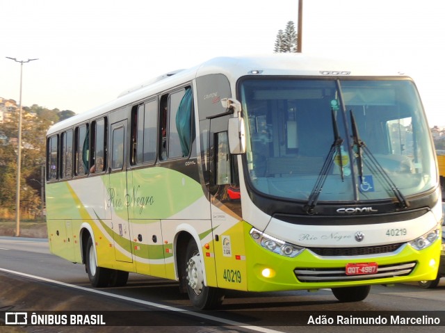 Rio Negro Fretamento e Turismo 40219 na cidade de Belo Horizonte, Minas Gerais, Brasil, por Adão Raimundo Marcelino. Número da foto: #9173571.
