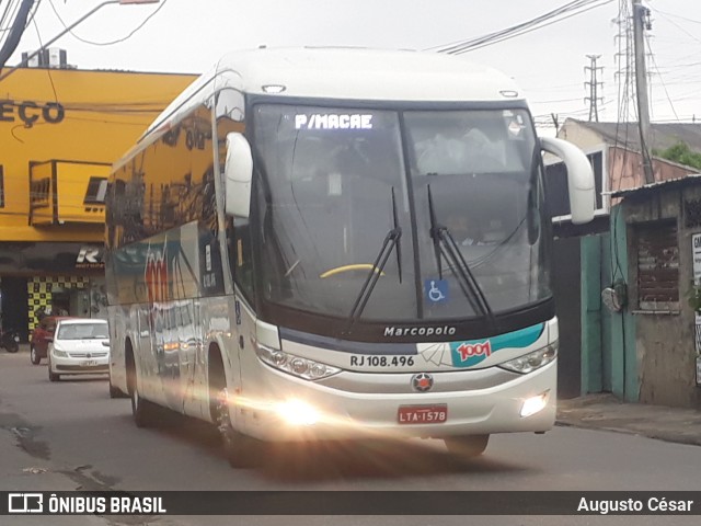 Auto Viação 1001 RJ 108.496 na cidade de Nova Iguaçu, Rio de Janeiro, Brasil, por Augusto César. ID da foto: 9170653.