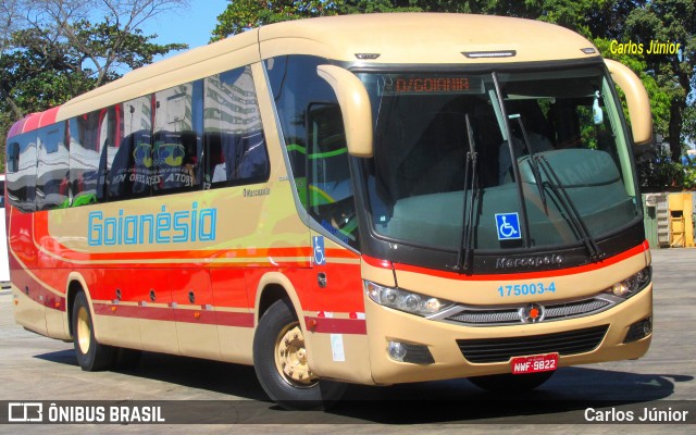 Auto Viação Goianésia 175003-4 na cidade de Goiânia, Goiás, Brasil, por Carlos Júnior. Número da foto: #9171493.
