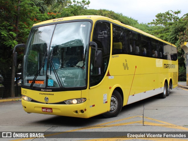 Viação Itapemirim 5731 na cidade de São Paulo, São Paulo, Brasil, por Ezequiel Vicente Fernandes. ID da foto: 9170961.