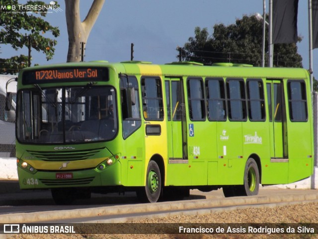 Transcol Transportes Coletivos 04434 na cidade de Teresina, Piauí, Brasil, por Francisco de Assis Rodrigues da Silva. Número da foto: #9170730.