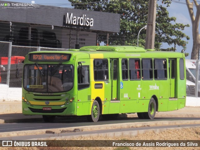 Transcol Transportes Coletivos 04444 na cidade de Teresina, Piauí, Brasil, por Francisco de Assis Rodrigues da Silva. Número da foto: #9170707.