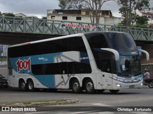 Auto Viação 1001 RJ 108.477 na cidade de Muriaé, Minas Gerais, Brasil, por Christian  Fortunato. ID da foto: 9170475.